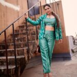 Madhurima Tuli Instagram - Hanging in there 🫶🏼💫 Wearing @janasyaclothing 📸 @mirajverma_photography HMU @celebsmakeupbysejal Managed by @fireflies_mediaworks #indianwear #indowestern #style #modern #love #light #peace