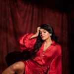 Madhurima Tuli Instagram - Red 🌶️ 😛❤️ Stylist @simstyles20 Outfit @themudy.official Accessories @the.fun.company Footwear @londonrag_in Photographer @mirajverma_photography HMU @sunny_makeup_artist #red #dress #award #grateful
