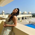 Madhurima Tuli Instagram – Soaking in the sun.. ☀️ 💫✨

#sun #palace #magical #beautiful LabhGarh Palace Resort & Spa