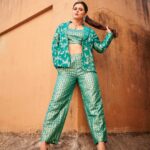 Madhurima Tuli Instagram - Hanging in there 🫶🏼💫 Wearing @janasyaclothing 📸 @mirajverma_photography HMU @celebsmakeupbysejal Managed by @fireflies_mediaworks #indianwear #indowestern #style #modern #love #light #peace