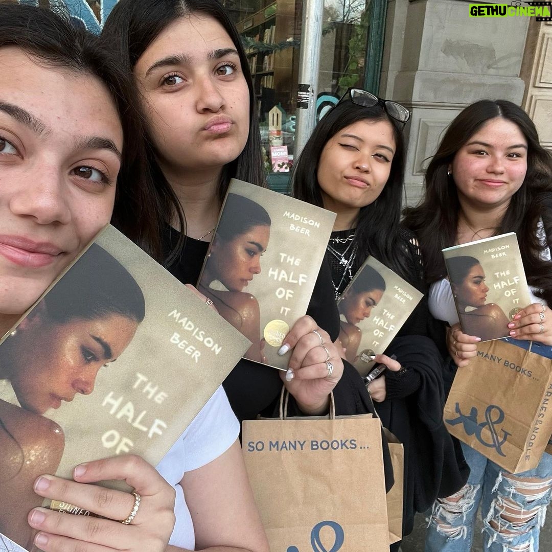 Madison Beer Instagram - went to NY and left as a published author …….. 😭