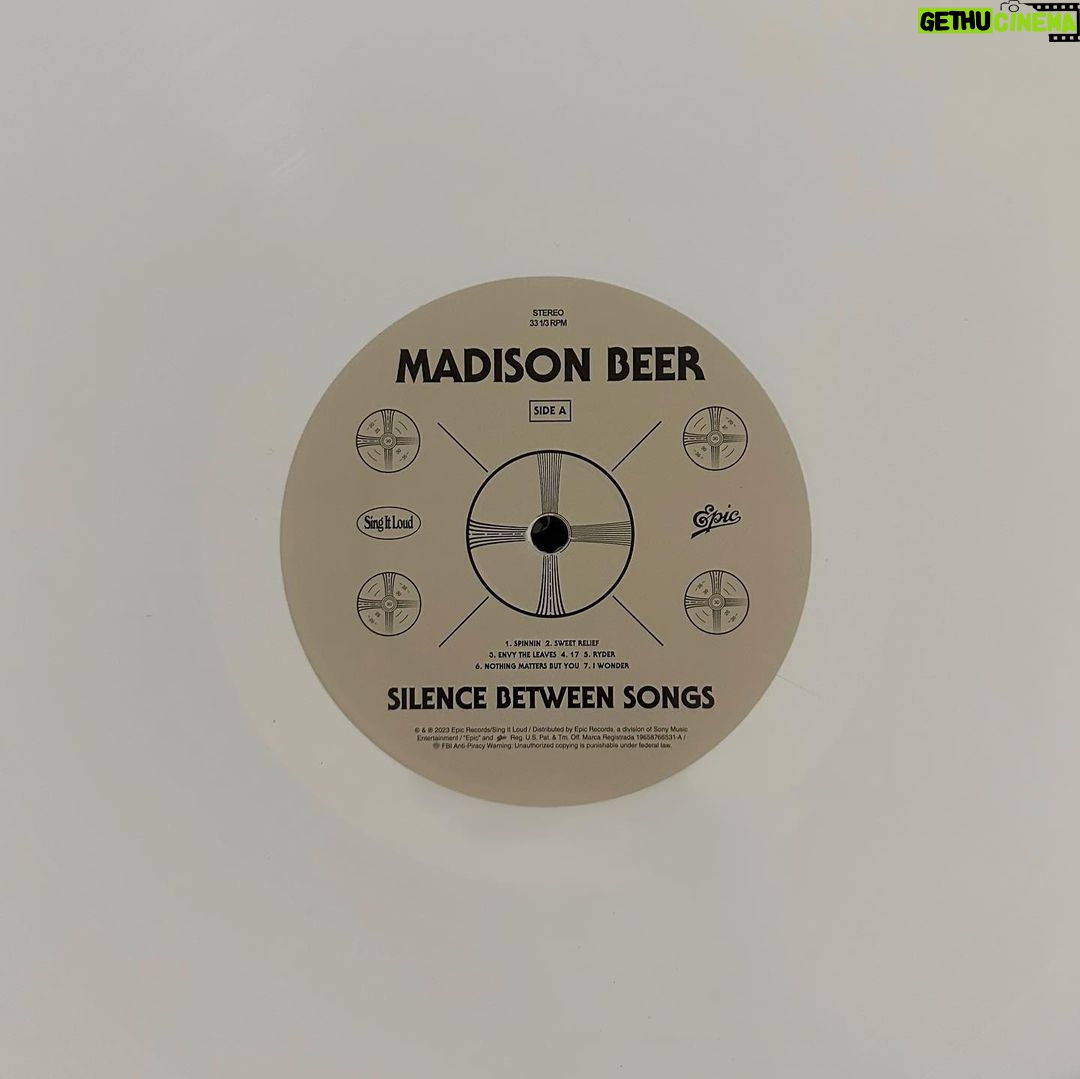 Madison Beer Instagram - sbs vinyl - out now ˚✩ ₊˚🎧⊹ ♡ link on story