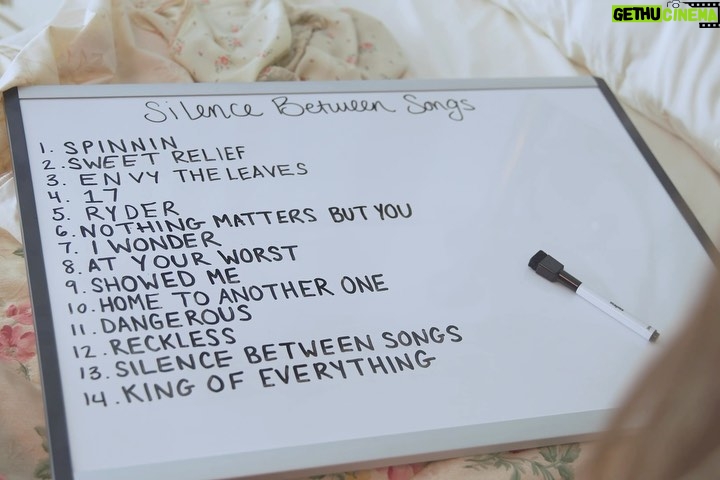 Madison Beer Instagram - SILENCE BETWEEN SONGS TRACKLIST REVEAL 🤍 9/15 !!! PRE SAVE IN BIO !!!
