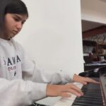 Madison Taylor Baez Instagram - Getting a little R&R on my one day off from Love Actually Live. Getting some practice time in. 🎼 #bohemianrhapsody @schullertalent