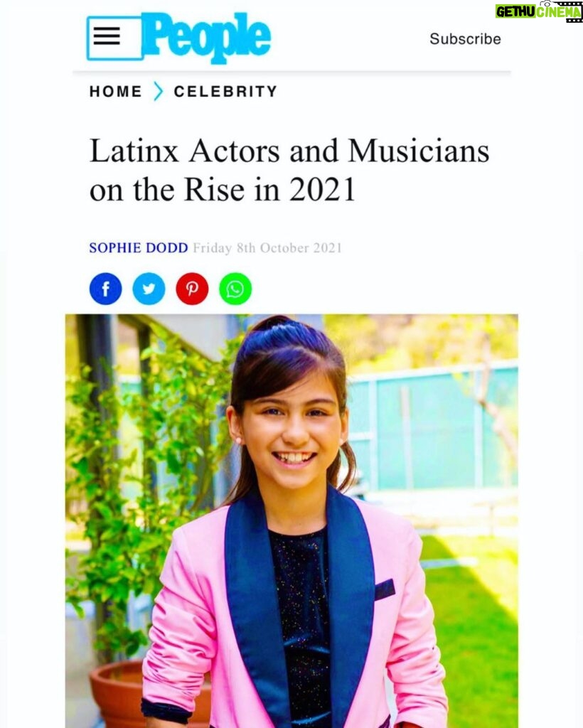 Madison Taylor Baez Instagram - How cool is this!! People Magazine called me a Musical Powerhouse and Actress on the rise. So Honored and Blessed. . #peoplemagazine #actorslife #youngselenanetflix #singers #selena #selenanetflix #schullerkids #selenaquintanilla #tvactor #tvactress #madisonbaezmusic #followme #schullertalent #youngselenanetflix #topvocalist #tiktok #selenatheseries #kidsofinstagram #actress #actor