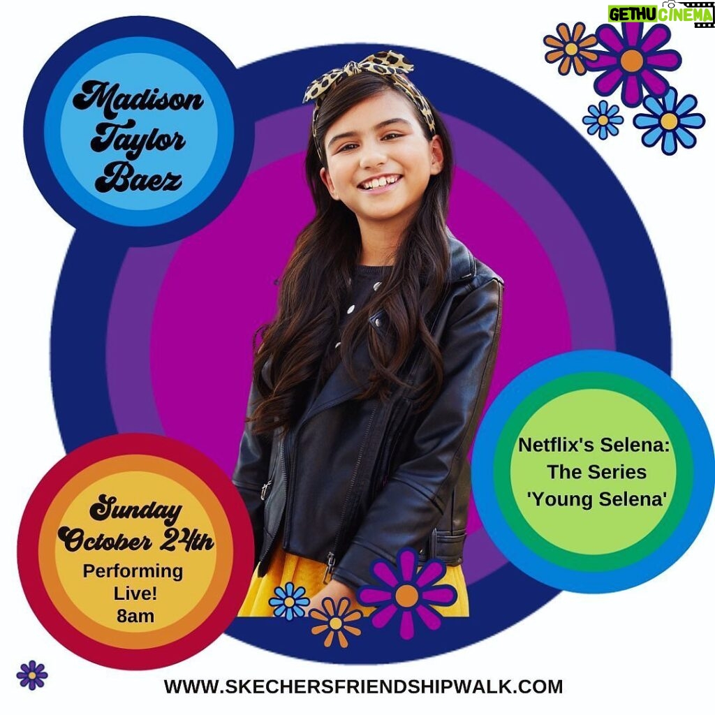 Madison Taylor Baez Instagram - Exciting!! Repost- @skechersp2pwalk With her mighty voice and infectious personality, we're excited to announce @madisonbaezmusic will be performing at this year's Walk! Thank you, Madison, for being an amazing supporter of our Skechers Friendship Walk, we're looking forward to watching you shine! Please join us on Sunday, October 24th 8am check-in! Register to walk at LINK IN BIO @skechersp2pwalk 😊#2021skechersp2pwalk #giveback #friendshipfoundation #supporspecialneeds #walkforeducation #youngselenanetflix #singer #singers #actress #actor