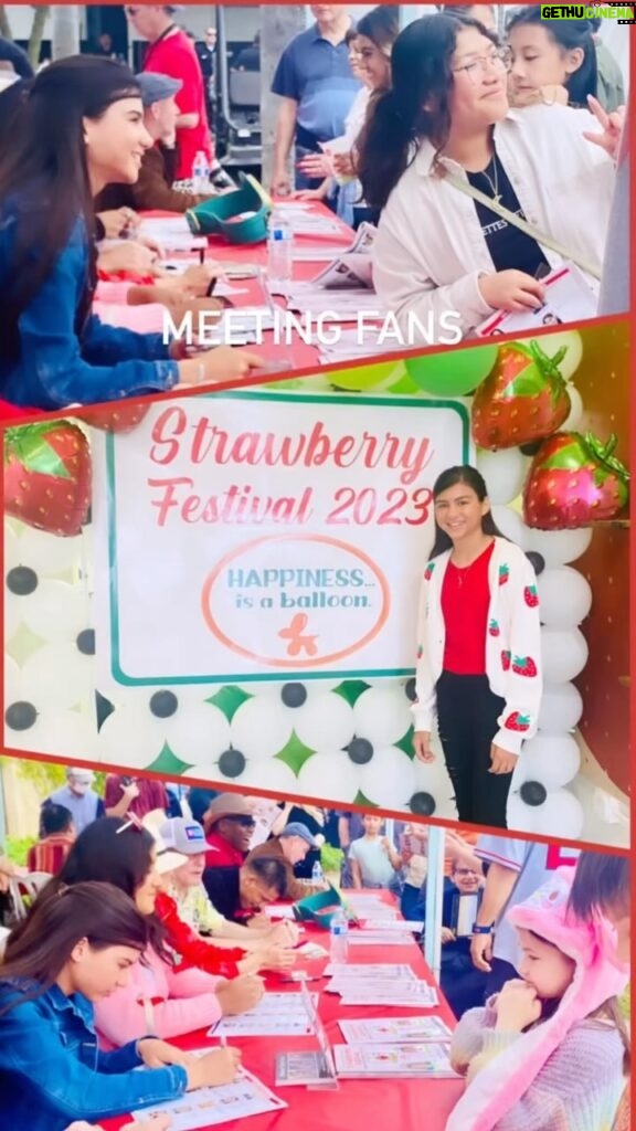 Madison Taylor Baez Instagram - So fun Meeting fans and singing autographs at the Garden Grove @strawberry.festival . #gardengrovestrawberryfestival2023 #actress #actor #singer #singersongwriter