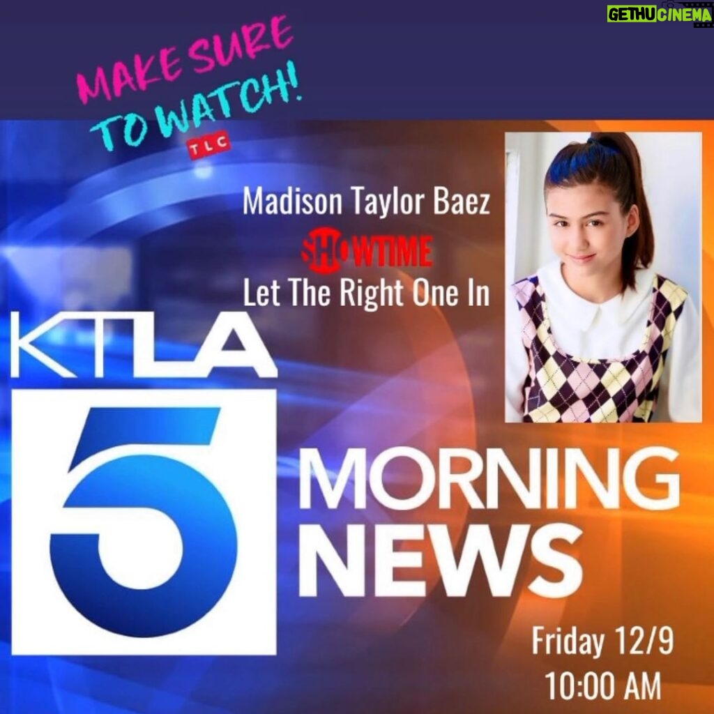 Madison Taylor Baez Instagram - Tune in tomorrow 10AM as I talk about the upcoming Season Finale of my @showtime series Let The Right One In. #ktla5news #ktla5morningnews #actor #lettherightonein #tvseries #vampireseries
