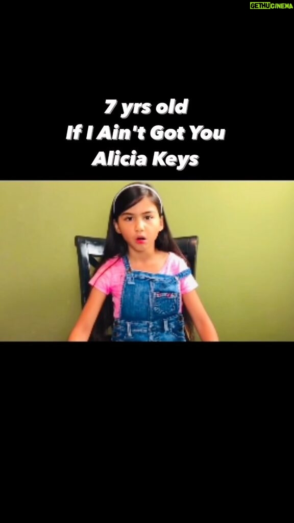 Madison Taylor Baez Instagram - 7 yrs old singing @aliciakeys "If I Ain't Got You" I was so little but I had the Soul. #singer #singers #aliciakeys #ifiaintgotyoucover #actor #kidsinger
