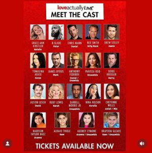 Madison Taylor Baez Instagram - So excited to announce I play Joanna in #loveactuallylive . Can’t wait to bring on some Holiday Cheer🎄🎤 with an AMAZING CAST!
********My off dates : Dec 3,9,14,26* ******
(These dates my awesome Co-star Audrey Cymone will be playing the role of Joanna🎶)