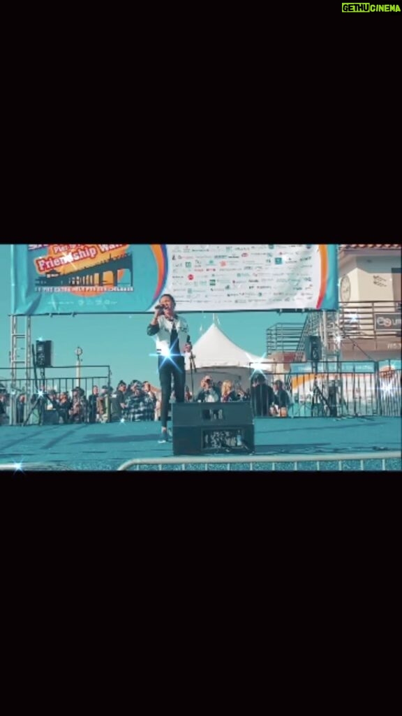 Madison Taylor Baez Instagram - Quick clip of me Closing the show today at the @skechersp2pwalk today. 18,000 cheered as I performed today. It was great to be back for a 3rd yr. It's an amazing event. #singer #madisontaylorbaez #skecherspiertopierfriendshipwalk