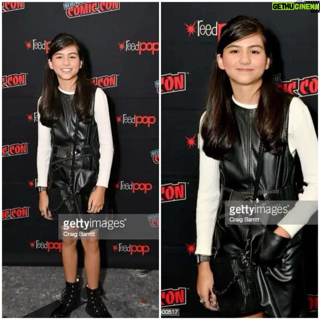 Madison Taylor Baez Instagram - My outfit for press day this past weekend at NYC Comic Con. I did press interviews and pictures all day. It was so much fun to talk about My new Showtime Series "Let The Right One In" that premiered this weekend. #showtime #tvseries #comiccon #nycomiccon #actress #actor #singer #vampireseries