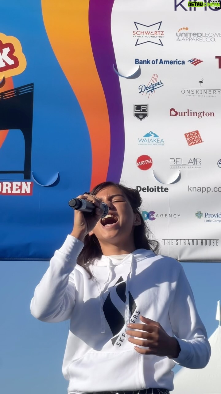 Madison Taylor Baez Instagram - We love a #MadisonTaylorBaez moment! 👏🏽 She rocked the stage! 💙 Los Angeles, California