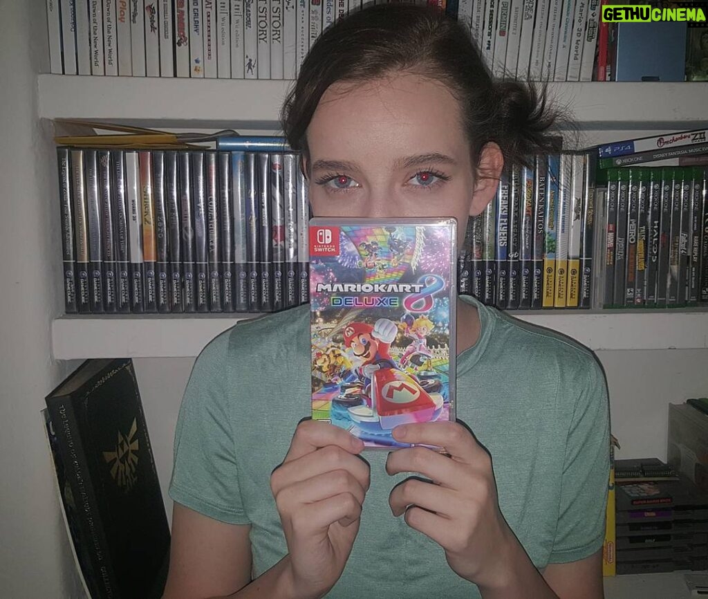 Maemae Renfrow Instagram - Shhhh I got my copy of #MarioKart8Deluxe a day early! Don't tell @Nintendo 😉😉 #NintendoSwitch #nintendo #switch #mariokart #gamer #videogames #game
