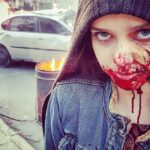 Maemae Renfrow Instagram - Go check out the new #bringmethehorizon video and keep a eye out for your favorite little zombie ....... 😜😜😜 and it was a pleasure working with @olobersykes and The best director @frankborin #fuckyeah