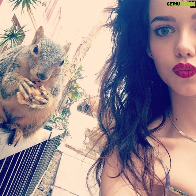 Maemae Renfrow Instagram - Just chillin with my BFF #LA #nuts