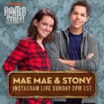 Maemae Renfrow Instagram - Make sure you guys watch tomorrow’s live... Maaaybe me and Stony will reveal some secrets 🤫😝 #hunterstreet #golive #nickelodeon @hunterstreettv @nickelodeon