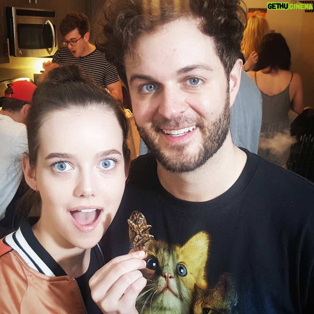 Maemae Renfrow Instagram - Be careful when @curtislepore invites you over to eat some "interesting" food! Check out his insta for the video coming soon! #bugs #gross #lunch #food #ewww 1600 VINE