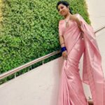 Mahalakshmi Shankar Instagram - Beautiful Kanchipuram pattern semi silk saree from @vara_boutique67 Beautiful Kundan jewellery set from @jewel_by_sankge Hair stylist - @jenifer_hair_stylist_official Blouse designed and stitched by - @lakshmi_lv14
