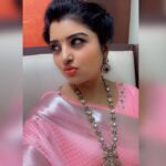 Mahalakshmi Shankar Instagram - Beautiful Kanchipuram pattern semi silk saree from @vara_boutique67 Beautiful Kundan jewellery set from @jewel_by_sankge Hair stylist - @jenifer_hair_stylist_official Blouse designed and stitched by - @lakshmi_lv14