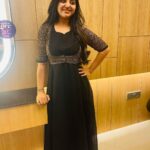 Mahalakshmi Shankar Instagram - Beautiful black soft georgette dress from @hamsini_boutique