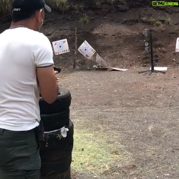 Mahendra Singh Dhoni Instagram - Shooting gun is so much more fun than shooting ads