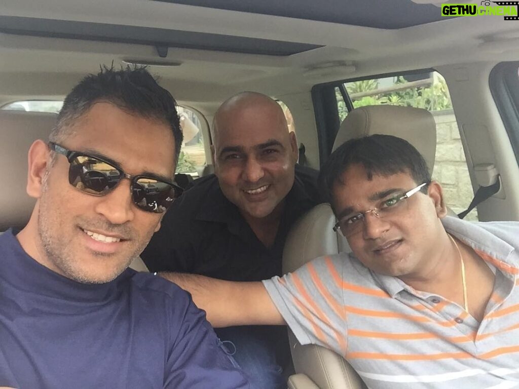 Mahendra Singh Dhoni Instagram - Three stooges going for a drive