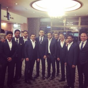 Mahendra Singh Dhoni Instagram - With all the support staff of the team to Zimbabwe