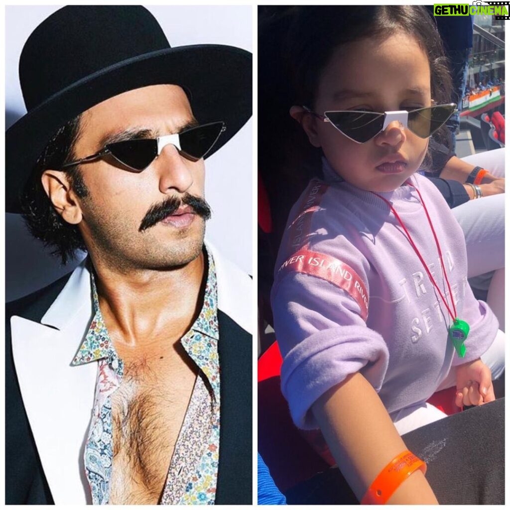Mahendra Singh Dhoni Instagram - Ziva was like why is he wearing my glasses then she goes upstairs to find hers and finally says my glasses r with me only.kids r different these days.at four and a half I won’t have even registered that I have similar sunglasses.next time she meets Ranveer I am sure she will say I have the same glasses as urs