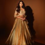 Malavika Mohanan Instagram - I think I clean up well 🐼🪔✨ Wearing @taruntahiliani @shriparamanijewels @shriramhariramjewellers 📸 @shivamguptaphotography Makeup @makeupbyanighajain Hair @nidhichang Styled by @triparnam PR @theitembomb