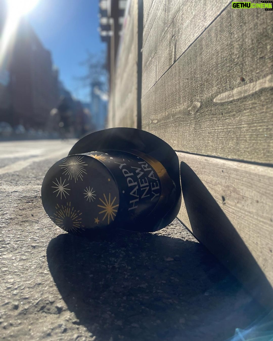 Malik Yoba Instagram - The aftermath ….. I don’t know why the remnants of auld lang syne found in the streets always makes me laugh !! Happy New Year!!