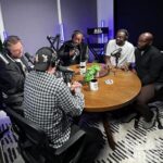 Malik Yoba Instagram - Always vibes with my brothers @dougedoug1 @rawletv when we have opportunity to share the love of our first feature together #CoolRunnings 🇯🇲🇯🇲 thank you @realvibepodcast for having us and for the true fans check out link in my bio for fan produced merch itsbobsledtime.com New York, New York