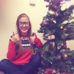 Mallory Bechtel Instagram – Rockin the christmas sweater in Elf 🎄 #openingnight