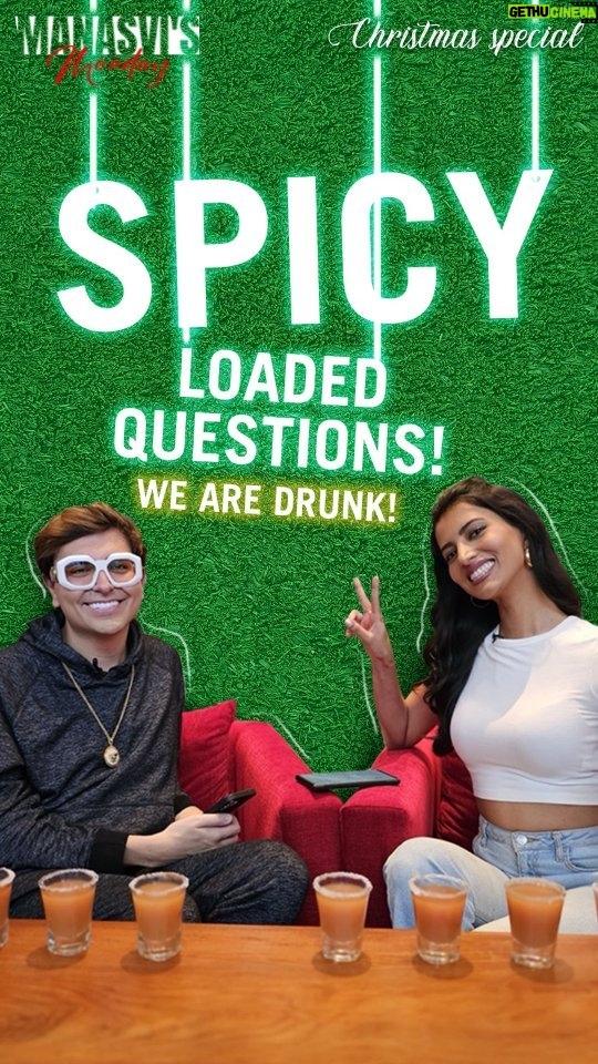 Manasvi Mamgai Instagram - 1. Sipping, laughing, and spilling secrets with @navid_sole, here's my Christmas Treat to you all 🎄🥂😉 Watch the full video on my YouTube channel, Subscribe, and Share with your dearest ones 🎁❤️ #ManasviMamgai #Navid #drinkinggames #christmas #laughter #spicy #BiggBoss17