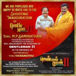 Maninath Chakravarthy Instagram – Beginning with a granduer! 
The shooting of Our Mega Producer #K.T. Kunjumon’s
 Mega movie #Gentleman2 will commence on Tomorrow, Oct 9th with the  presence of Thiru. @mp_saminathan , Honourable Minister for Information & Publicity and Kavi Perarasu @vairamuthuoffl .

#Gentleman-ll
@gentlemanktk2020 @goks82
@chethancheenu
@nayanthara_chakravarthy @impriyaalal  @prachitehlan
@sumantalwarhero @vijaytvpugazh
 @mmkeeravaani
@ajayanvincent @vairamuthuoffl
#ThotaTharrani 
@eabykunjumon_11
@ajayjohns2018 @johnsoncinepro
@ursvamsishekar @PRO_SVenkatesh
@friday_media8
@moviebond
#GM2 Kodambakkam