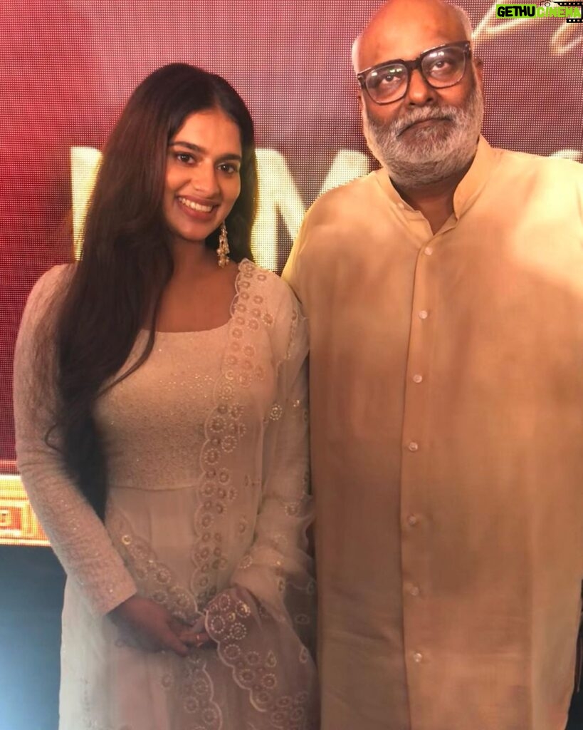 Maninath Chakravarthy Instagram - Congratulations @mmkeeravaani sir on winning the National Award for the Best Background Score for #RRR Truly honoured to be working with you in #Gentleman2 🙏🏼 #gentlemaninternational