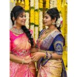 Manjula Paritala Instagram - I love #us 👭 I love you Darling @paritala_manjula_official 💋🫠🫠🫠 By the way guys whom do you like Us as 😉?? Nithya n Malthi in #vontarigulabi serial or Mahalakshmi n madhumitha in #seetheramudikatnam 🤷🏻‍♀️🙊🙊 #sister #love #sisterfromanothermother #bts #vontarigulabi #geminitv #zeetelugu #seetheramudikatnam Hyderabad