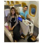 Mansha Pasha Instagram - We realised this is the only photo we got to take together on this trip ! Prolly cuz we were working too hard lols On the way back home finally 🏡 Dubai International