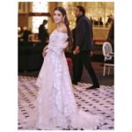 Mansha Pasha Instagram - At Areebas wedding ♥️ Wearing @zainabsalmanstudio makeup @beenishparvez_official jewels @esfirjewels Styling @arshc @styledbyarshc