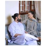 Mansha Pasha Instagram - Our first Eid as a nikkaofied couple 💕 Eid Mubarak everyone 🥰 @hayanehdiyaofficial @sananver @sherezadjewellery @bryan.makeupartist1 @nabila_salon @adil_khan28