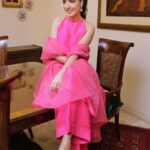 Mansha Pasha Instagram - Smile now cuz you never know if shit will hit the fan later. Outfit @shahnazanisstudios styled by @ebrahimjaliawala in @esfirjewels MUA @nabila_salon