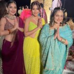 Mansi Srivastava Instagram - Apa fer milaangey 😇 Loads of blessings and love to the lovely couple 😇🧿❤️ @shrenuparikhofficial @akshaymhatre11 😍😍