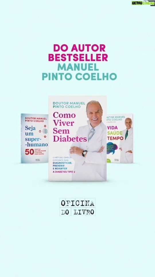 Manuel Pinto Coelho Instagram - O método simples e eficiente para diagnosticar, prevenir e reverter a diabetes tipo 2. «Como Viver Sem Diabetes» pretende ajudar quem já foi diagnosticado com esta doença, bem como quem já dela padece há vários anos e quer encontrar outra solução que não a farmacológica. A pergunta que se impõe é porque não evitar a todo o custo este cenário, em vez de lidar com as consequências? Saiba como, através de gestos simples e mudanças quotidianas, em «Como Viver Sem Diabetes» que já chegou às livrarias. #LeYa #OficinadoLivro #DoutorManuelPintoCoelho #ComoViverSemDiabetes #Novidade