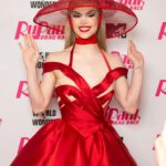 Marcia Marcia Marcia Instagram - I felt so beautiful at the @rupaulsdragrace finale♥️ Grateful for the opportunity to show growth and evolution, while celebrating some timeless fashion references. Photos: @davidelaffe Dress: @gloria_swansong Hat: @samuel_snodgrass #dragrace