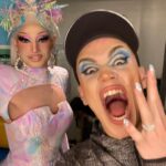 Marcia Marcia Marcia Instagram - CLOCK the song playing during my shoot 😍 Some Promo/Ruveal BTS 💛🖤💛🖤 #rupaulsdragrace #promo New York, New York