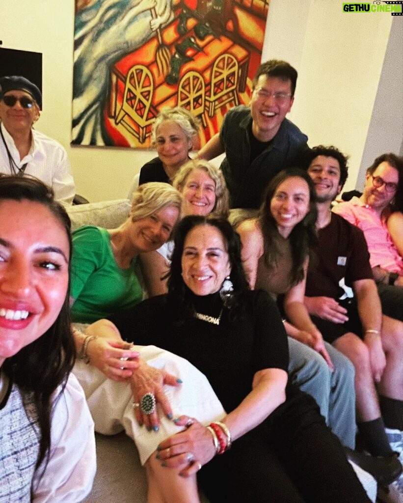 Maria Hinojosa Instagram - More photos from the ‘23 summer dump. This is our dear @frontlinepbs team watching the premiere of our film After Uvalde 💜 @abucher123 @hdzburke @raul_ph @sofiahanalei @penileyramirez and all the others who worked on the film and podcast who aren’t in the pics. Gracias. 💜🙏🏽