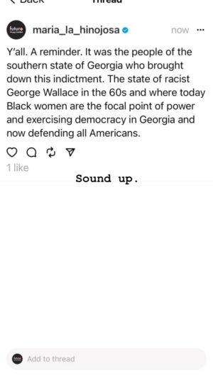 Maria Hinojosa Instagram - Georgia.  Ok I stand corrected. Wallace was from Alabama. But the point still holds.