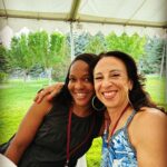 Maria Hinojosa Instagram - Scenes from the seriously idyllic place known as @svwriters the Sun Valley Writers Conference/Workshop. #jenniferhomans @andreafelliott @ayadakhtar @yuremaph @davebarrysdog @imaniperry Plus me and mija on a mountain climb! So honored to be here w such creators of conscience, my fellow writers, who are healing me w so much nature and laughter.