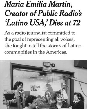 Maria Hinojosa Instagram - https://www.nytimes.com/2023/12/09/business/media/maria-emilia-martin-dead.html?smid=nytcore-ios-share&referringSource=articleShare