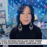 Maria Hinojosa Instagram - Univision is facing backlash for their Trump interview because of its lack of pushback on lies and the cancelation of Biden ads. “This is not actually educating voters in this case — this is the miseducation of Latino and Latina voters.” @maria_la_hinojosa — #msnbc #latinos #latinovote #univision